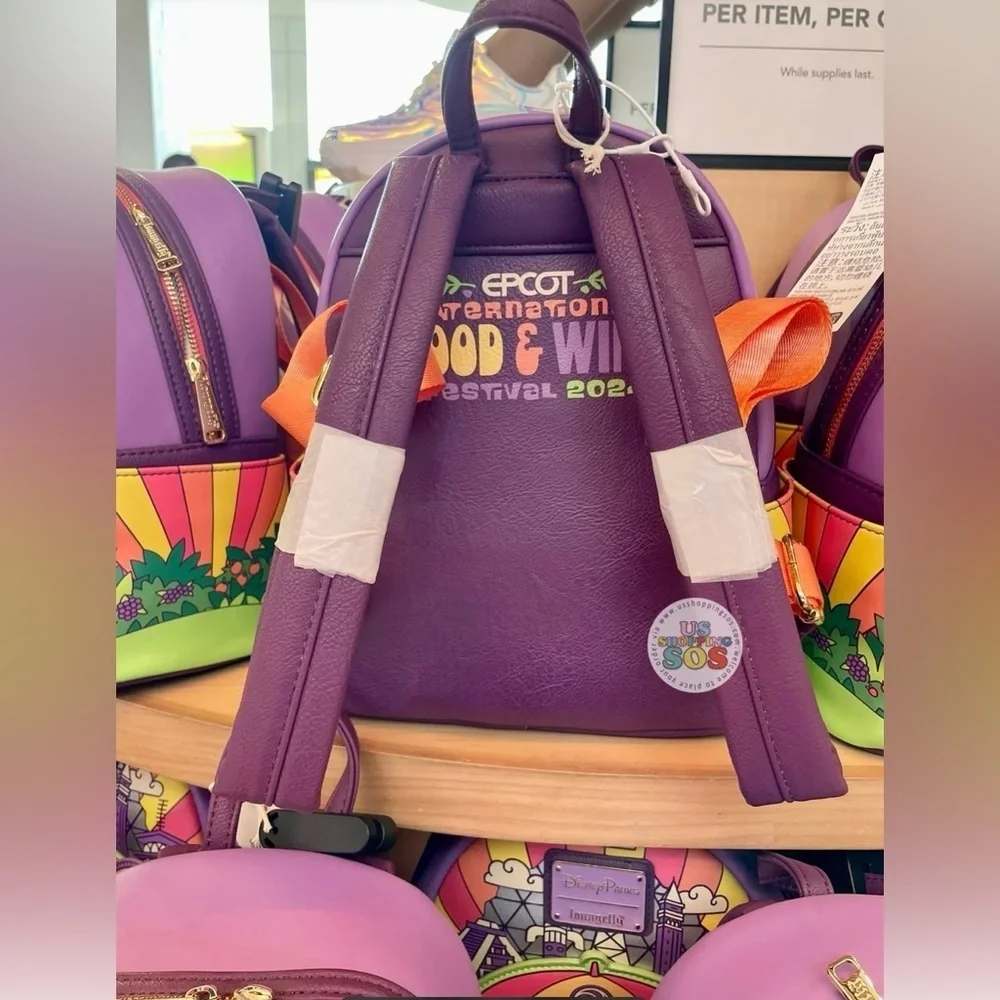 Loungefly Disney Parks Epcot Food & Wine 2024 Figment new